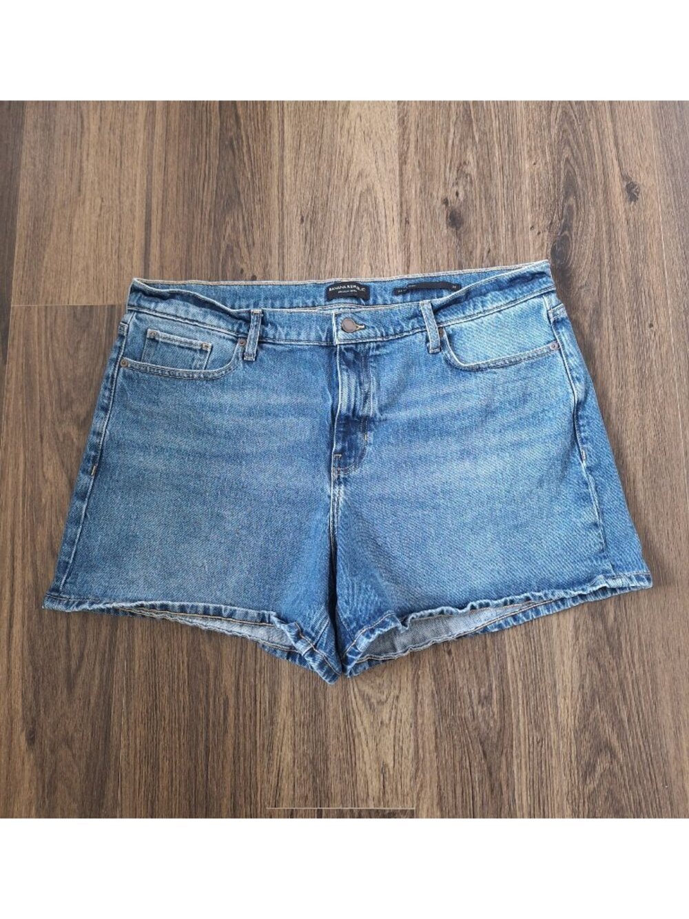 💙 Banana Republic Denim Mid Rise Shorts Size 36 Casual Western Comfy Summer